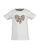 T-shirt hart wit