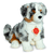 Australian Shepherd sitzend, 30 cm