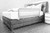 Barrière de lit enfant standard/boxspring Hugo pois gris 135 cm