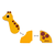 Magnet-dieren Giraffe und Olifant.