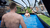 EXIT Wood Pool 400x200x100cm mit Abdeckung, Sandfilter- und Wärmepumpe, braun