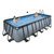 EXIT Stone Pool 540x250x122cm mit Sandfilterpumpe, grau