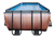 EXIT Piscina Wood 540x250x122cm con pompa filtro a sabbia, marrone