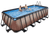 EXIT Piscina Wood 540x250x122cm con pompa filtro a sabbia, marrone