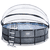 EXIT Stone Piscina ø450x122cm con copertura e pompa filtro Sand , grigio