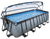 EXIT Stone Piscina 540x250x122cm con copertura e pompa filtro Sand , grigio