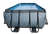 EXIT Stone Piscina 540x250x122cm con copertura e pompa filtro Sand , grigio