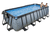 EXIT Stone Piscina 540x250x122cm con copertura e pompa filtro Sand , grigio