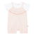 romper+Shirt zacht peach gestreept