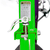 Tandem Fahrradanhänger Copilot Green