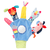 Spill hanske COLOR Friends