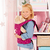 Design Puppen-Tragegurt pink, mit punkten und Fee