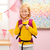 Design Puppen-Tragegurt pink, mit punkten und Fee
