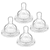 Philips  Anti-Colic Classic+ speen voor fles SCF632/27, langzame voedselstroom vanaf de 1e maand, 2 x 2 stuks