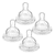 Philips Avent Anti-Kolik Klassik+ speen voor fles SCF633/27, middelgrote voedselstroom vanaf de 3e maand, 2 x 2 stuks