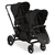 Poussette double inline Zoom black, 2 sièges 2020