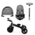 Tricycle EASYTWIST platinum grey