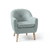 Fauteuil lichtblauw