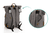 Wickelrucksack Rolltop Berlin Grau Melange
