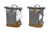 Wickelrucksack Rolltop Berlin Grau Melange