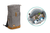 Wickelrucksack Rolltop Berlin Grau Melange