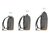 Wickelrucksack Rolltop Berlin Grau Melange