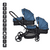 Syskonvagn Twiner Blue