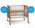 Lit cododo Maxi Boxspring bois naturel 50x90 cm