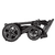 Kinderwagen Racer GTS khaki dots (414) Gestellfarbe platin