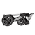 Kinderwagen Racer GTX mit Handbremse marine stripes (410) Gestellfarbe silber