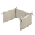 Tour de lit bébé Organic piqué gaufré seashell 180x35 cm
