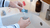 Goupillon pour biberon poils silicone bleu/gris