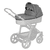Falttasche grey hearts (400)