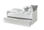 Lit gigogne enfant mini Micki hêtre blanc, 2 matelas 90x200 cm