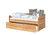 Divano letto Mini Micki in faggio naturale con letto supplementare incl. 2 materassi