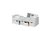 Lit simple enfant avec tiroirs de rangement Leni pin blanc, 5 tiroirs 100x200 cm