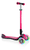 Scooter ELITE DELUXE LIGHT S rød med oplyste hjul