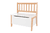 Set mesa y silla infantil snakkermat madera/blanco 4 piezas