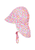 Peaked cap med rosa nackskydd
