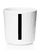 Melamine mok met Arne Jacobsen Vinatge ABC witte letter zwarte letter