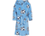 Fleece badjas voetbal blauw
