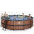 EXIT Piscine tubulaire ronde Wood pompe à filtre à sable 12 V ø4,88x1,22 m