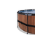 EXIT Frame Pool ø488x122cm(12v Sand filter) - Trä + Soltak
