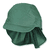 Gorra de pico de Sterntale con protección para el cuello de color verde oscuro