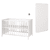 Lit cododo et matelas bois blanc 60x120 cm