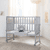 Culla & Lettino co sleeping 3in1 con barriera Style, grigio