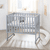 Culla & Lettino co sleeping 3in1 con barriera Style, grigio