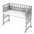 Wieg & Co-sleeper 3in1 met barrière Little Stars safe asleep®