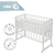 3in1 bassinet med barriere stjerneklar magi grå trygg sovende