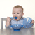 Nûby ciotola per il porridge con base a ventosa e cucchiaio in blu